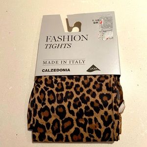 Calzedonia Leopard Print Tights.  Size S/M